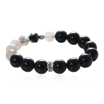 FOREVER MELODY Obsidian Bracelets Men's
