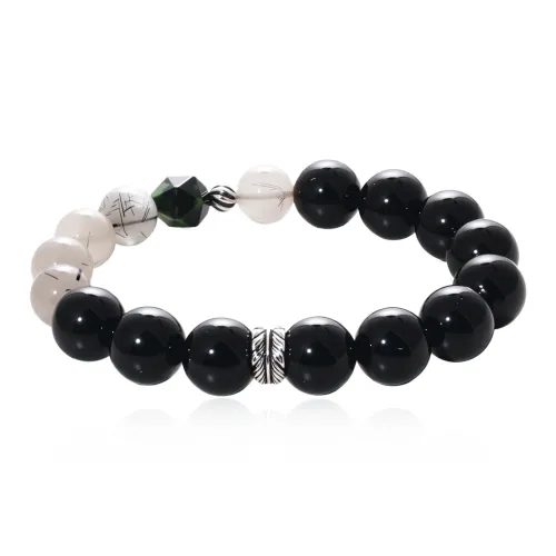 FOREVER MELODY Obsidian Bracelets Men's