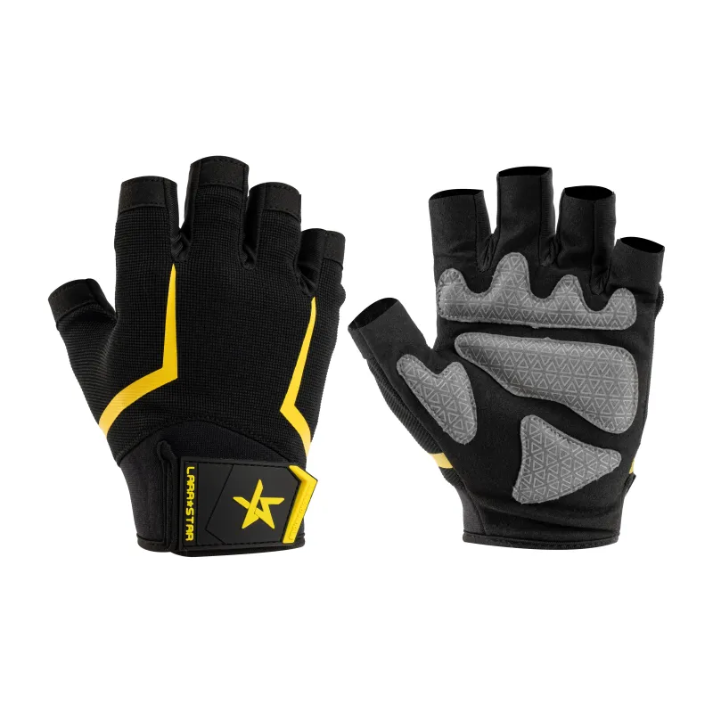 LARA STAR Fitness Gloves Protective Abrasion Resistant Palm Guard Slip Resistant Breathable Compression-5