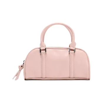 ZARA PU Bowling Bag, Shoulder Bag, Handbag Mini Women's Pink
