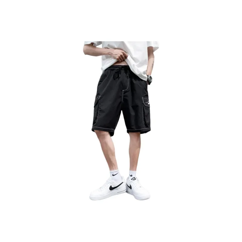 7 SEVFUN Cargo Shorts Unisex Black-0