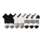 2 Black+2 White+3 Gray Wide Stripes