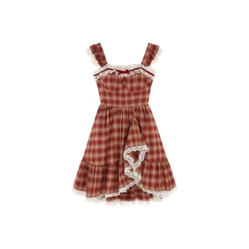 POPO.INFO Slip Dresses Women's Red