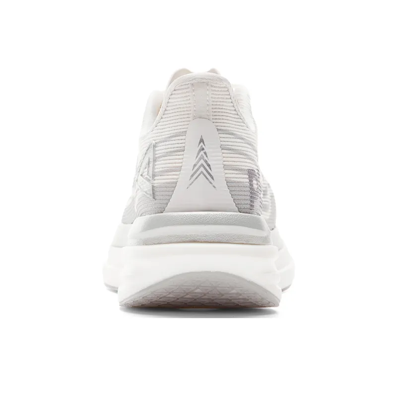 PEAK Cushioning Rebound Abrasion Resistant Slip Resistant Low Top Running Shoes Men's Ivory Gray-4