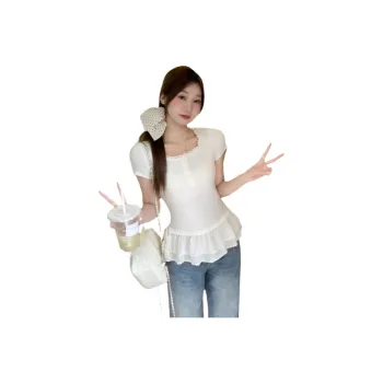 Mu Xiao Xin T Shirts Women's Ecru