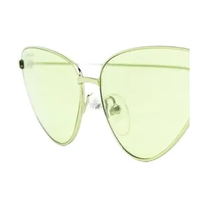 Balenciaga Metal Cat Eye Sunglasses Women's Green-2
