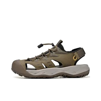 TELENT Odor Resistant Lightweight Slip Resistant River Trekking Shoes Men's Khaki