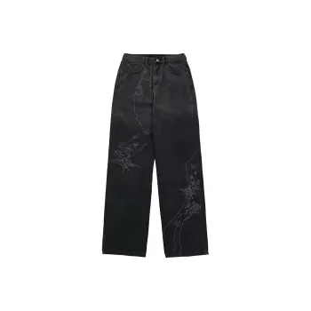 HKRXEC Jeans Men Black