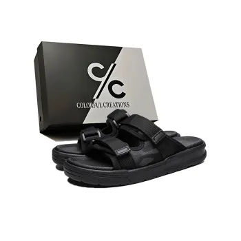 Colorful Creations EVA Rubber Sole Quiet, Slip Resistant, Quick Dry Slide Slippers Men's