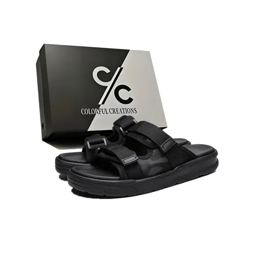 Colorful Creations EVA Rubber Sole Quiet, Slip Resistant, Quick Dry Slide Slippers Men's