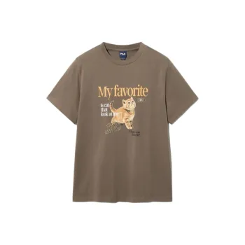 FILA T Shirts Women's Brown