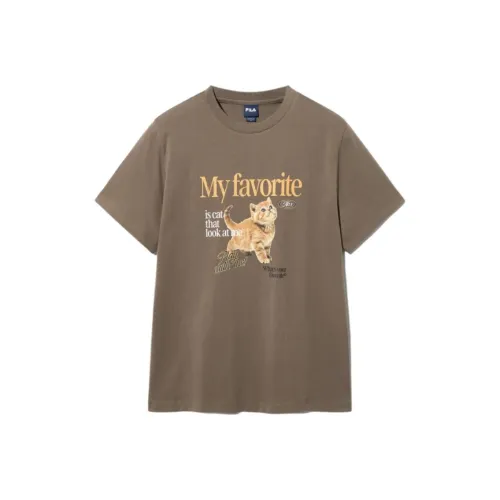 FILA T Shirts Women's Brown