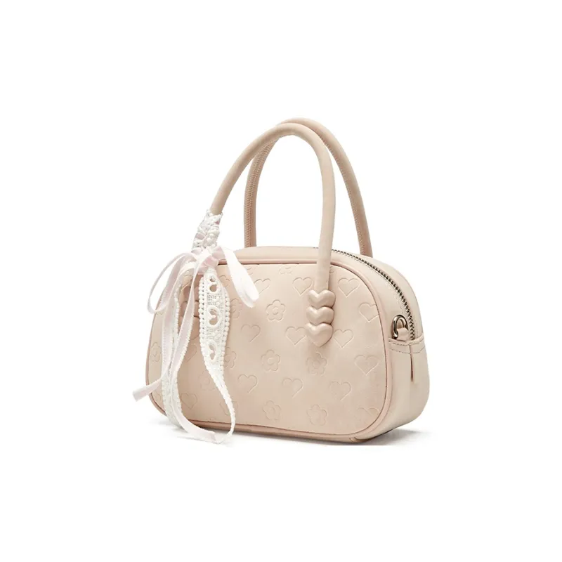 JOSINY Synthetic Leather Shoulder Bag, Crossbody Bag, Handbag Women's Ecru/Nude Pink/Light Yellow-8