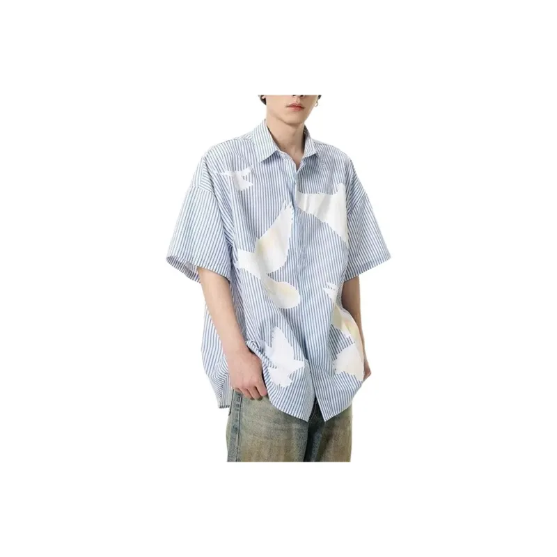 FONDLOOK Shirts Men Light Blue-1