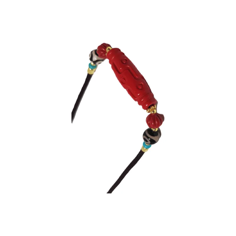 MUXIANG Cinnabar Necklaces Unisex-3
