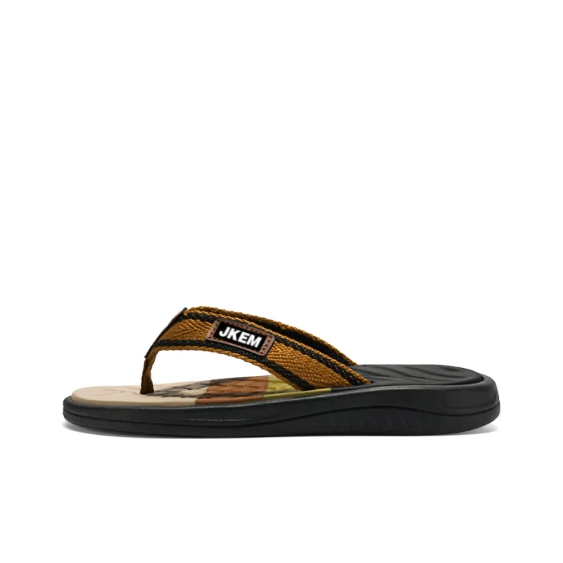 JKEM EVA Stitching Abrasion Resistant Slip Resistant Flip Flops Men's-10