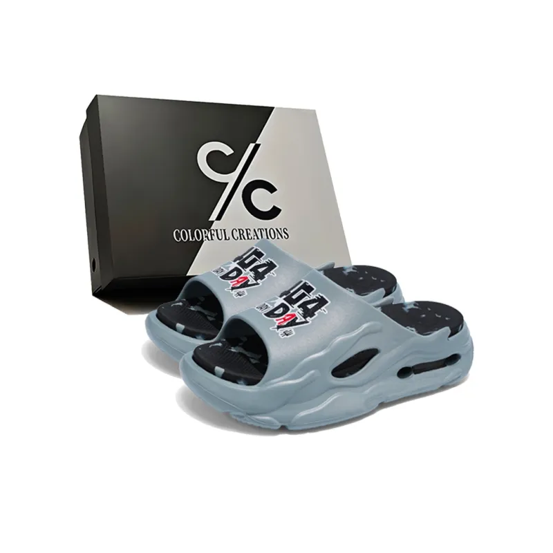 Colorful Creations EVA Quiet, Slip Resistant, Quick Dry Slide Slippers Men's-5