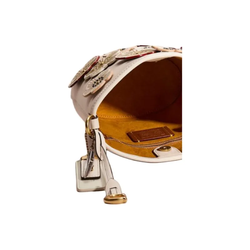 COACH Gloves Made Of Tanned Leather Bucket Bags Shoulder Bag Crossbody Bag Women's White-3