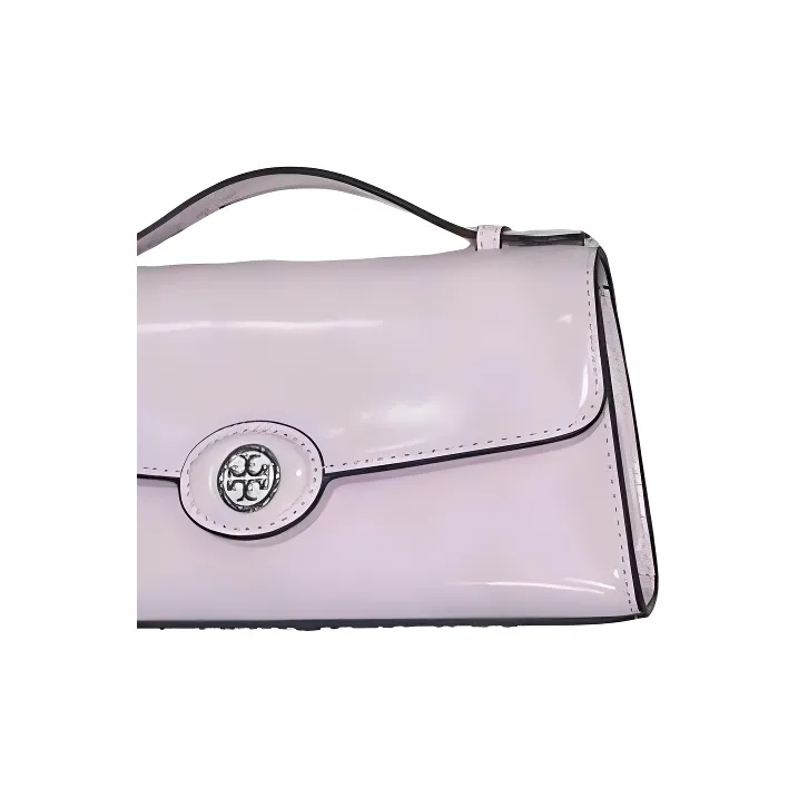 TORY BURCH Robinson Cow Leather One Shoulder Handbag Mini Women's Pink-2