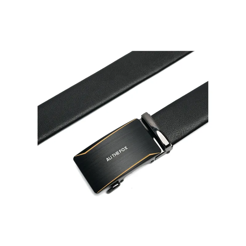 ALI THE FOX Split Cow Leather Belts Unisex 3.5CM-4