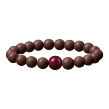 The Thousand Seals Family Sandalwood Peaceful Joy High End Collectibles Wealth Blessing Beaded Bracelet Unisex