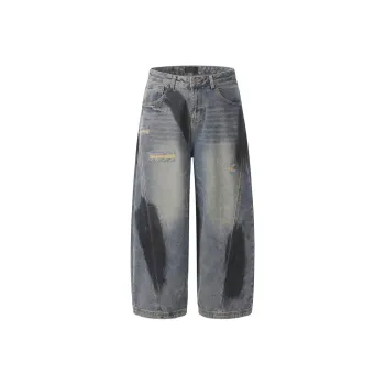 HKRXEC Jeans Men Blue