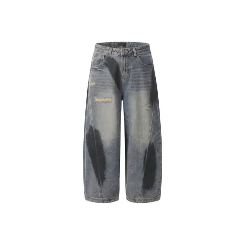 HKRXEC Jeans Men Blue