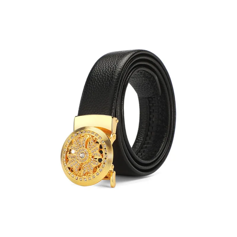 Yalu Cow Leather Belts Men's Width 3.5CM-4