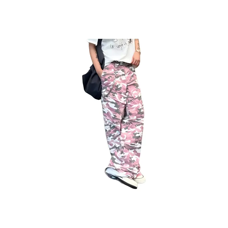 SOCKKEY Cargo Pants Unisex Pink-0