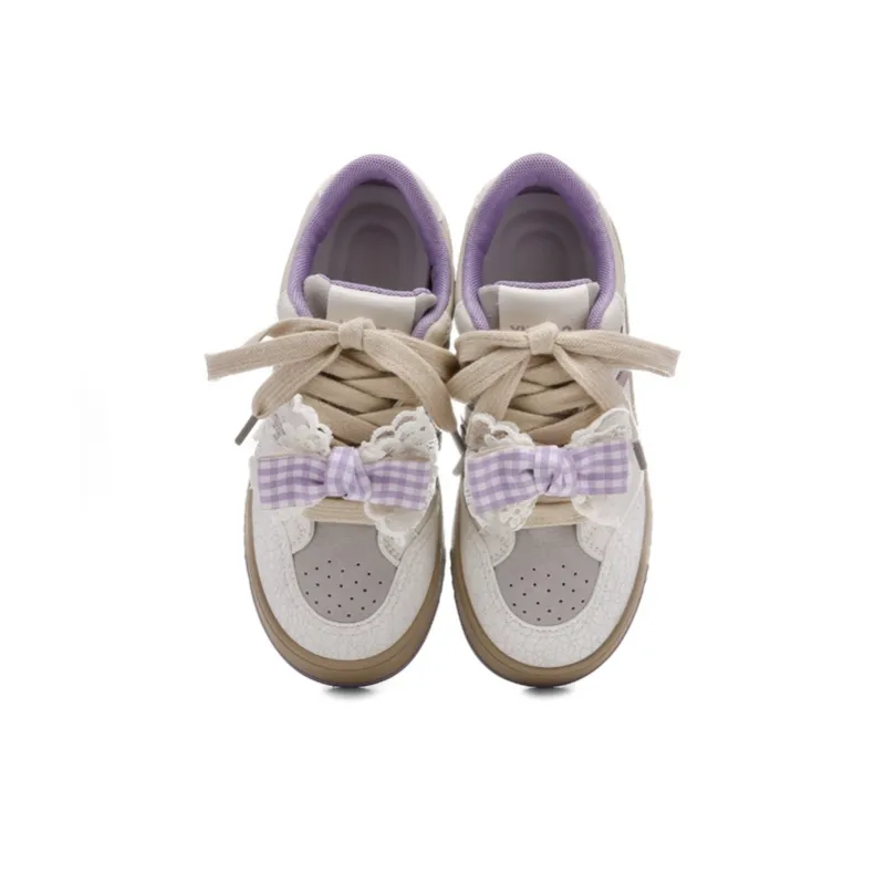 The New Age Family Low Top Skateboard Shoes Women's Light Purple-2