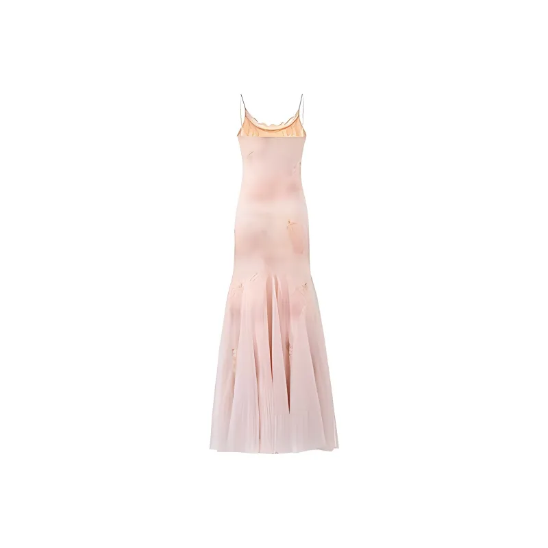 GUOZHEN Slip Dresses Women's Pink-1