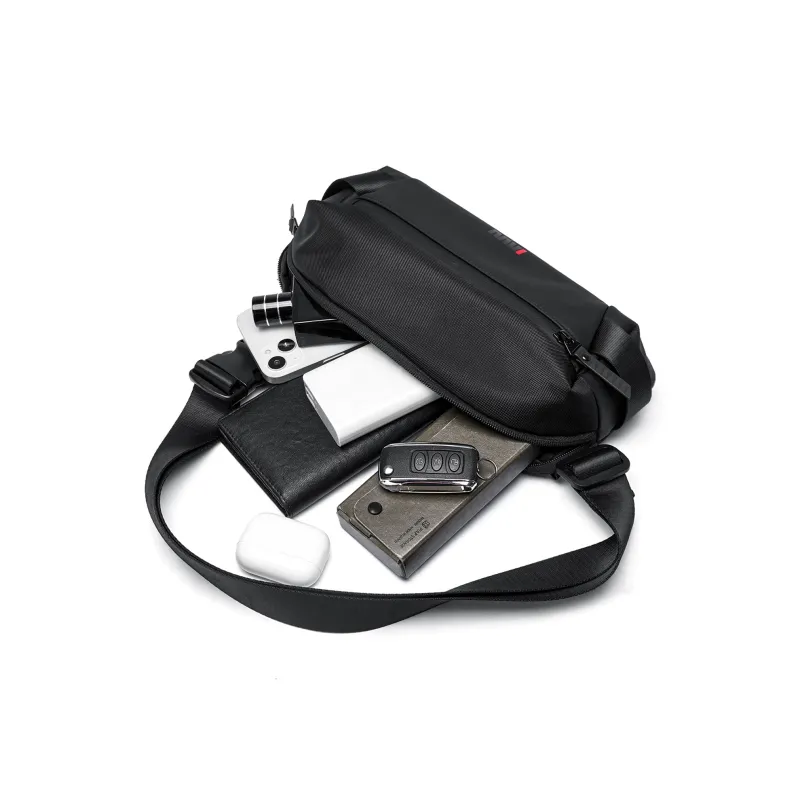 SEPTWOLVES Fabric Crossbody Bag Regular Unisex Black-5