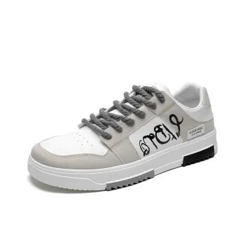 BINGO DUCK Slip Resistant Low Top Skateboard Shoes Men's