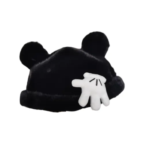 OXO OVERLOAD Subculture White Small Gloves Cotton Fuzzy Thermal Bear Ear Beanie Women's