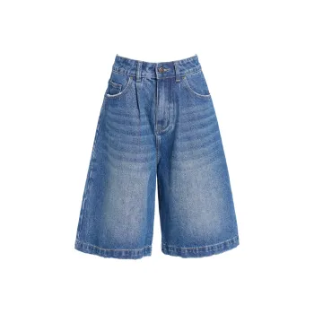 Kazakhstan Denim Shorts Women's
