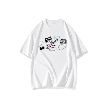 FAIRWHALE Drop Shoulder Sleeve T Shirt Women's