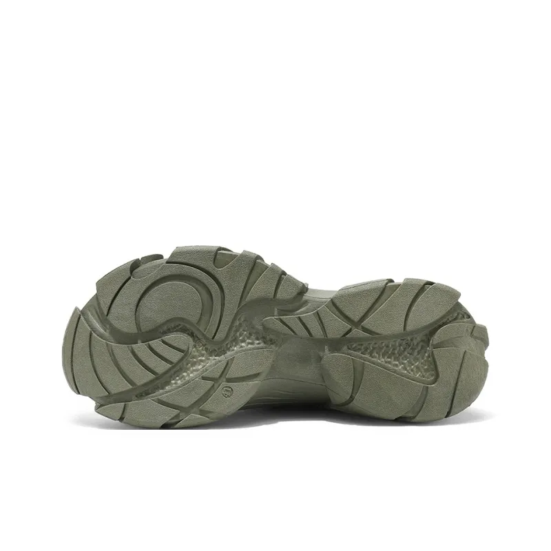 Binary Abrasion Resistant Slip Resistant Low Top Casual Shoes Men's Green-2