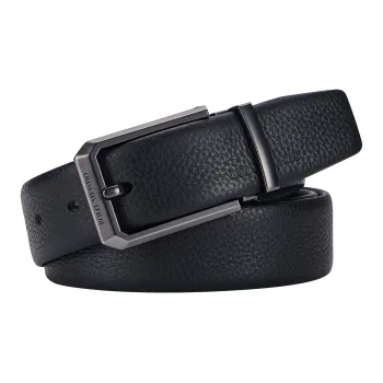 POLOMEISDO Top Grain Cow Leather Youthful Belt Practical Box Men's 3.5cm Custom Exclusive Greeting Card
