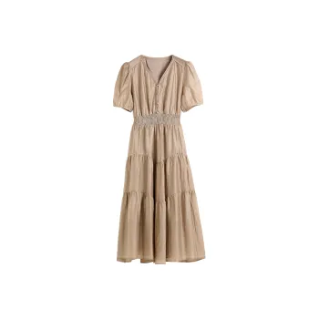Hang Yi Court Short Sleeved Dress Women's