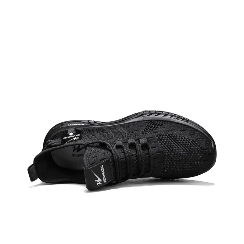 Binary Lightweight And Breathable Low Top Casual Shoes Men's Black-3