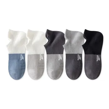 Reebok No Show Socks Men's 5 Pack Mixed Color