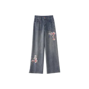 LUYOUYE Jeans Women's Vintage Blue