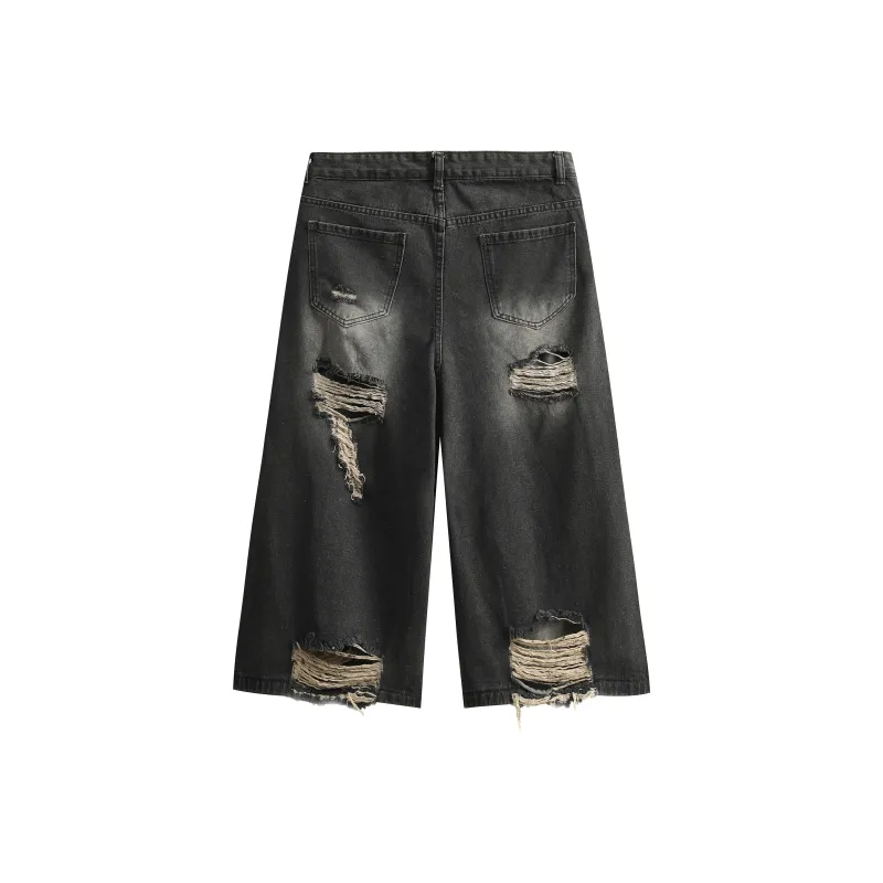 FAKE VINTAGE Denim Shorts Unisex-3
