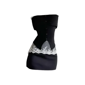ABBY GODDESS Two Piece Skirt Sets Women's Black