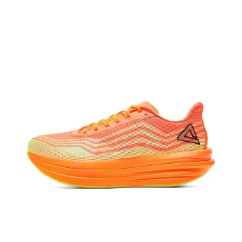PEAK Cushioning Rebound Abrasion Resistant Slip Resistant Low Top Running Shoes Men's Fluorescent Orange