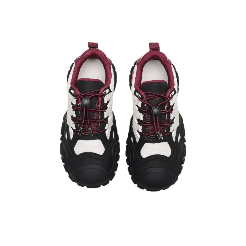 Mo Xu Low Top Chunky Sneakers Unisex Black-4