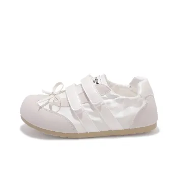 Miss Zhang Anti Slip Wear Resistant Low Top Skateboard Shoes Women's Ecru