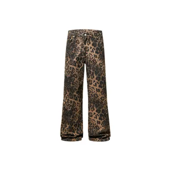 ROBINHOOD Casual Pants Women's Leopard Print