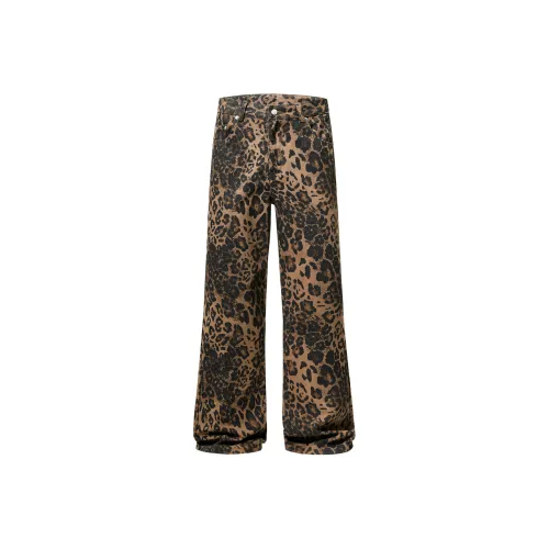 ROBINHOOD Casual Pants Women's Leopard Print