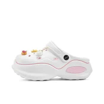 DAPHNE Clogs Women's White Pink